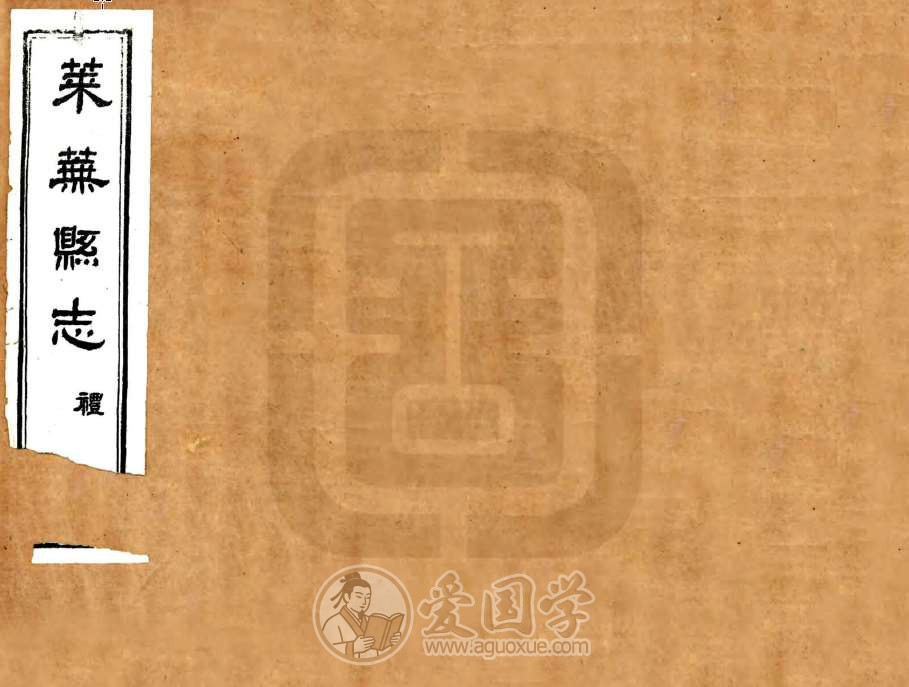 莱芜县志-民国年间铅印本古籍PDF电子版下载