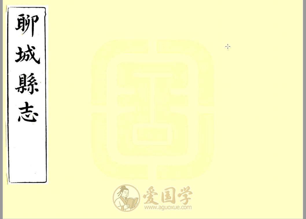 聊城县志（宣统）晚清聊城市地方志 | PDF电子版下载