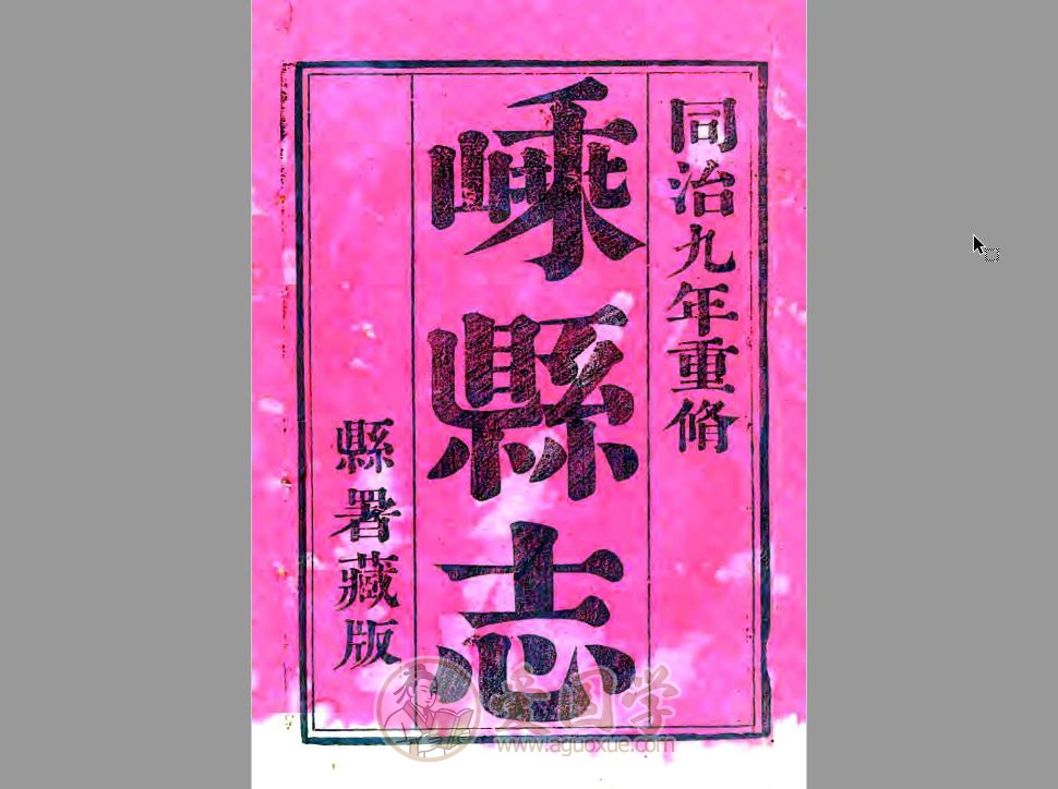 嵊县志（同治）26卷 全套清代地方志资料 | PDF电子版下载